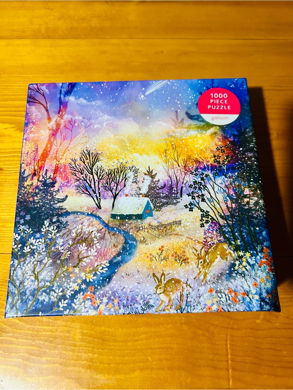 Galison 1000-Piece Enchanted Snowfall Winter Meadow Puzzle